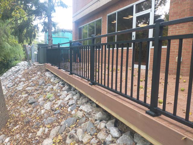 Composite deck with railing 4